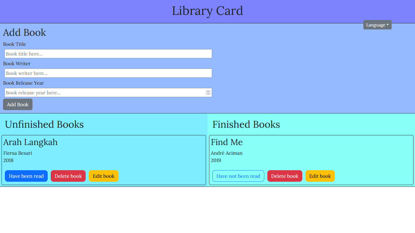 Preview Library Card